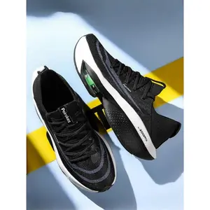 Unisex's Sporty Lace Up Running Shoes, Casual Comfortable Breathable Mesh Sneakers, Anti-slip Technology Shock-absorbing Sports Shoes