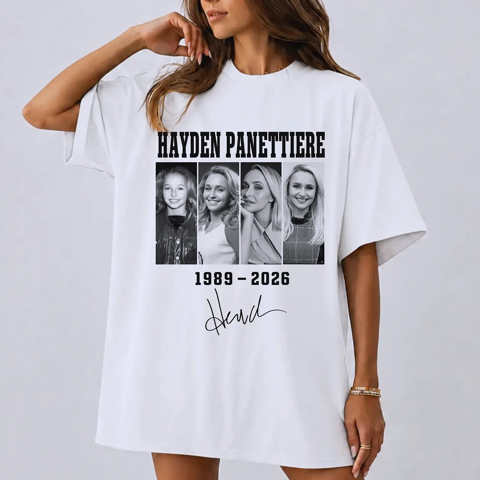 Hayden Panettiere 1989–2026 Memorial Heroes and Nashville Actress Remembrance Comfy Tee Pure Fabric Soft-Washed T-Shirt Trendy Tops for Women for Men