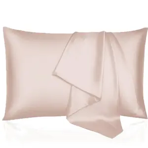 2Pcs Satin Pillowcases, Silky Soft with Envelope Closure, Luxury Satin Pillowcase Set for Women and Girls, Pillow Core Not Included