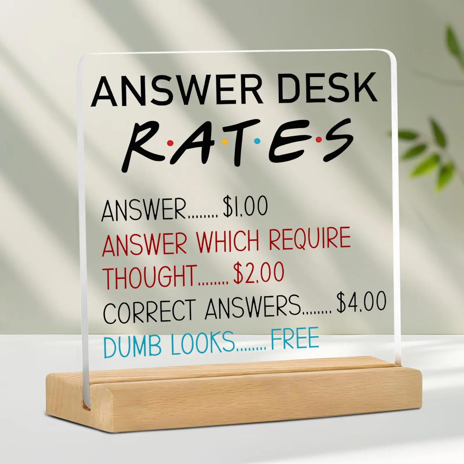 Acrylic Desktop Ornament, Funny Office Desk Decoration, Office Desktop Ornament, Desk Accessories for Home Office, Gift for Colleagues, Employees, Boss