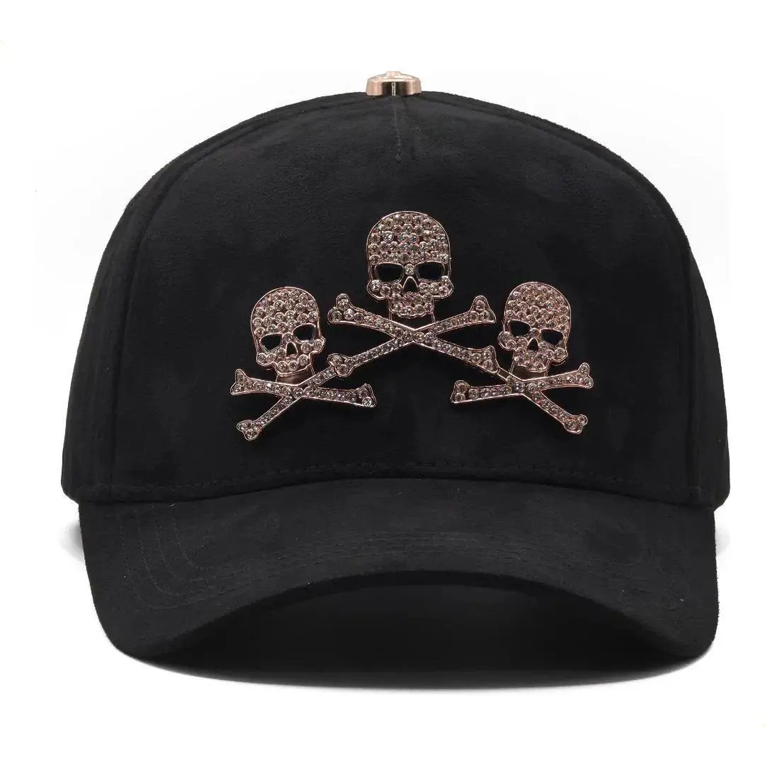 Rose Gold Skull Beard Cap G5, Black One Size