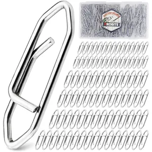 High Strength Fishing Snap - Stainless Connector Snaps Swivels Tackle Steel Power Fishing Clip Lure Quick Change for Freshwater and Saltwater