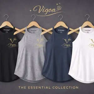 VIGOA Triblend Halter Tank Top