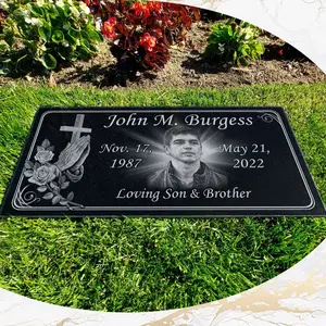 Personalized Grave Markers Diamond Engraved on Premium Granite