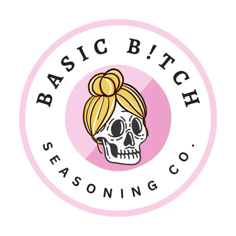 Basic B!tch Seasoning Sticker - Simple Design for Easy Application, Ideal for Cooking and Seasoning
