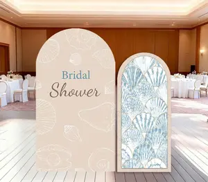 15-day Delivery Seashell Coastal Bridal Shower Backdrop Arch Cover Sea You Soon Party Summer Decor