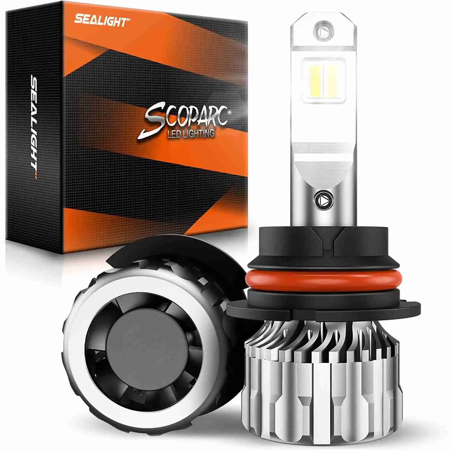 2008 Ford Ranger 9007/HB5 75W 6500K White LED Headlight Bulbs 2PCS SEALIGHT S6