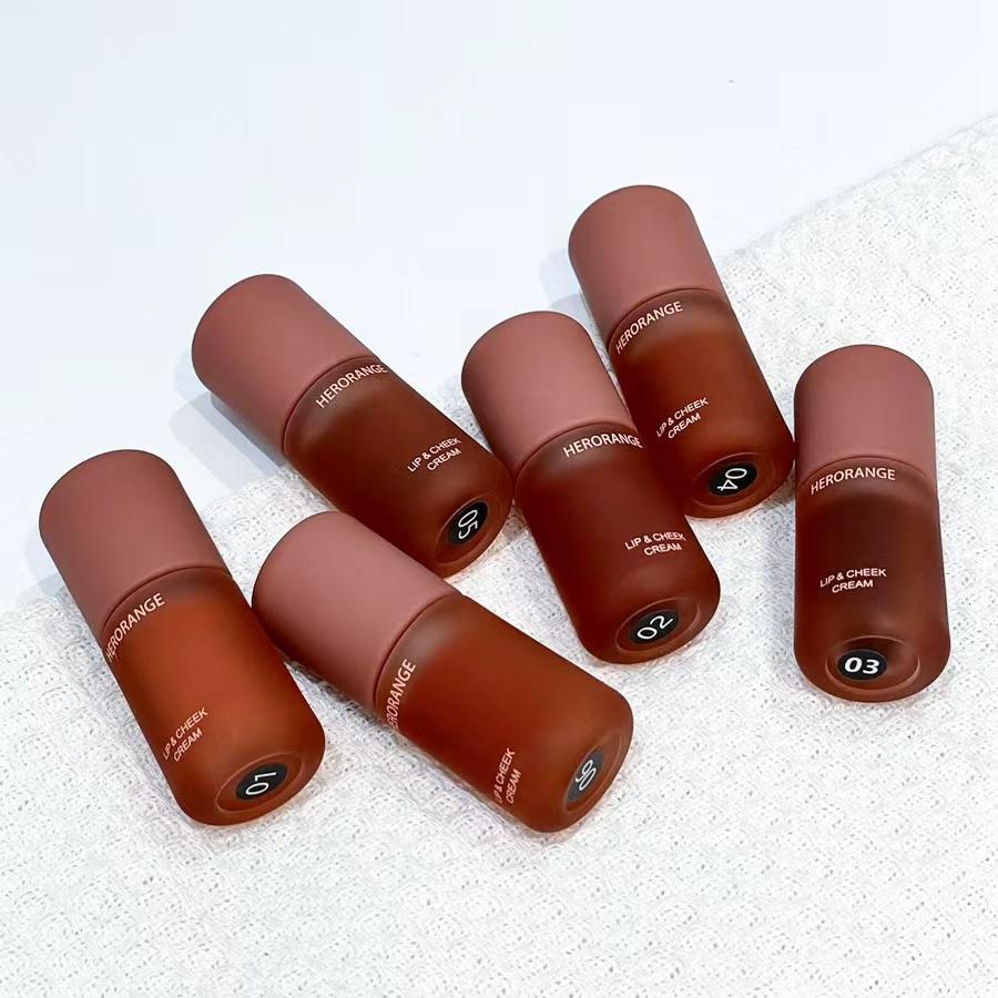 HERORANGE 6-PC Velvet Matte Lip & Eye Stain Set Waterproof Kiss-Proof Rich Chocolate Shades Long Lasting Smudge Proof Professional Stage Makeup Holiday Gift cosmetic !!