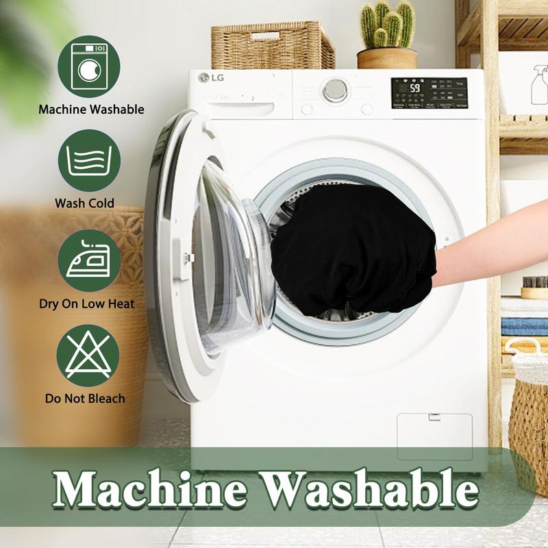 6 Pack Picnic Table Cover Fitted Tablecloth for 6 Foot Rectangle Tables Elastic Waterproof Stretch Washable Patio Folding Outdoor Spandex Table Cloth for Camping Banquet and Parties (Black,30" x 72")