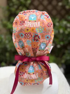 Diprivan Maroon Anesthesia Ponytail Scrub Cap