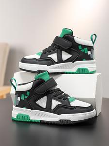 boys' four seasons double mesh velcro sports sneakers, comfortable and stylish footwear for active kids, ideal for all-day play