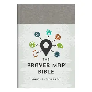 KJV Prayer Map Bible in Gray Weave - Perfect for Study and Devotion
