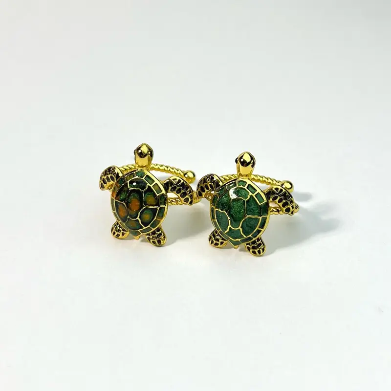 Lucky Turtle Ring-adjustable,Symbol of Ocean Wisdom, Beach Serenity, and Good Fortune for Couples or Friendship