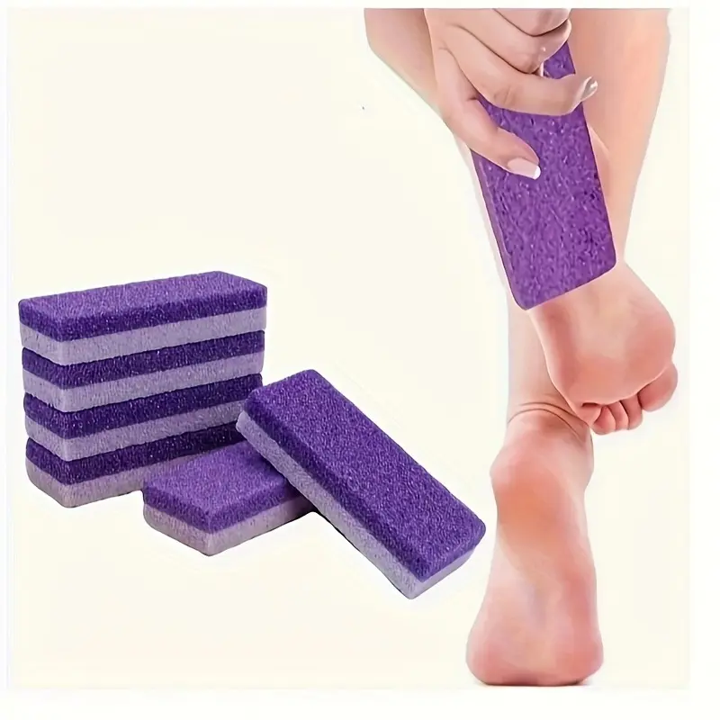 4-Pack Foot Grinding Stones | Professional Pedicure Exfoliators: Reusable Callus & Dead Skin Remover for Unisex Home Care