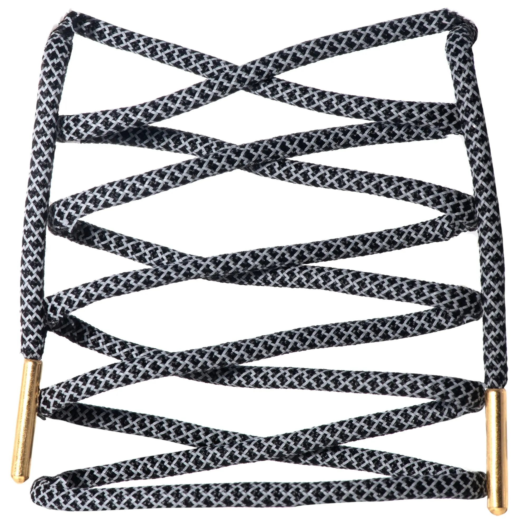 Rope Reflective Shoelaces w/ Tips