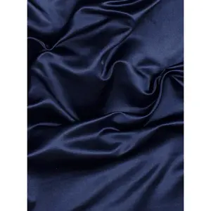 Navy Polyester Satin