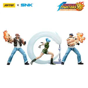 JOYTOY 1/18 PVC Action Figures - SNK Series KOF'98UM Ikari Warriors Team 3PCS Collectible Set, Collectible Figurines, Ideal Birthday Gift for Enthusiasts,summervibes
