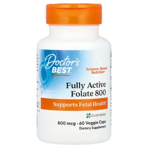 Doctor's Best Fully Active Folate 800, 800 mcg, 60 Veggie Caps