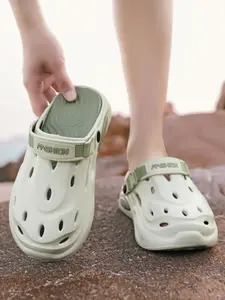 Men's Letter Print Slides, Casual Comfortable Breathable Slides for Outdoor Beach, Non-slip Wear-resistant Slides for Daily Wear, Boy