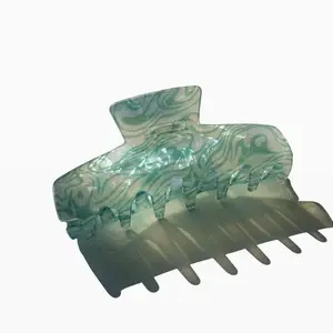 Velvet Claws Hair Clip The Psychedelic in Nature Child Claw Clip 4.25" Long for Long Thick Hair Acetate Lightweight Strong Hold Hairpins