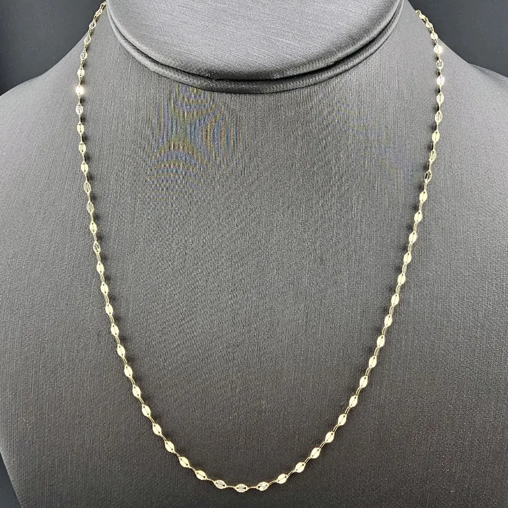 14k Gold Chain, 18-in, 0.8mm, Everyday Wear Jewelry