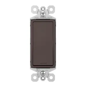 Legrand TM873DBCC10 radiant Light Switch, 15A, Single-Pole/3-Way, Dark Bronze