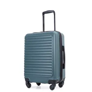 20 inch lightweight luggage, rotating wheels, ABS material hard shell, sturdy structure, no bulging when filled, golden size for the chassis, smooth and easy to push wheels