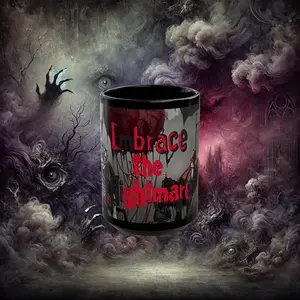 Embrace the Nightmare Chaotic Clowns Black Mug
