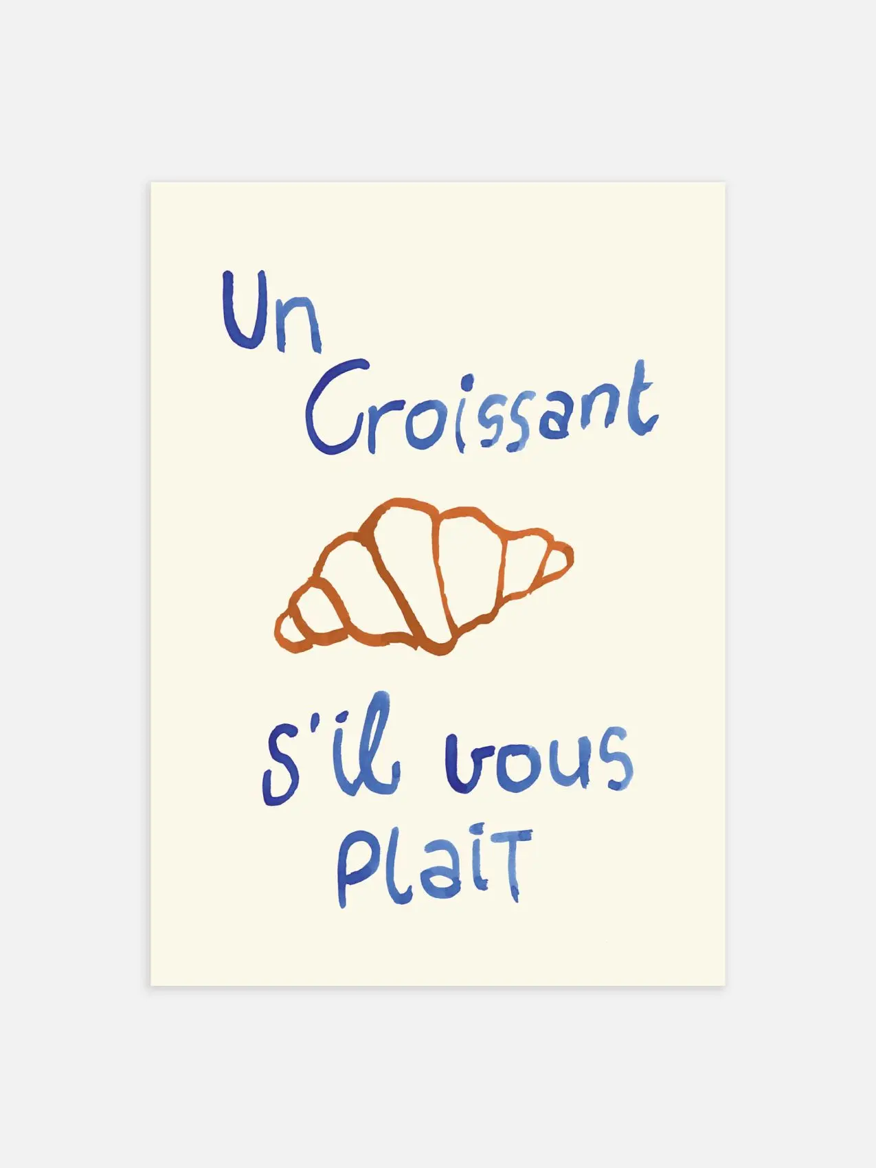 [UNFRAMED POSTER] Un Croissant Poster