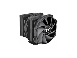 Thermaltake TOUGHAIR 710 Black Edition 250W TDP CPU Cooler, Intel LGA 1700/1200, AMD AM5/AM4, Dual-Tower Dual Fan Design, Copper base with 7 heat pipes, CL-P117-CA14BL-A