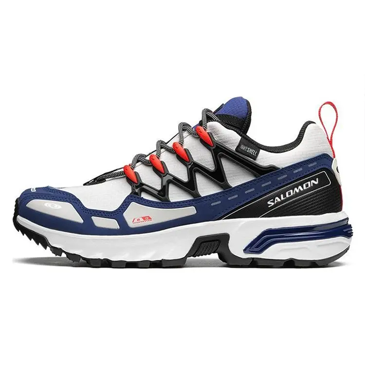 Salomon ACS+CSWP Low-Cut Hiking Shoes with Elastic Band, Waterproof and Warm, Unisex Blue Trending Shoes, House White Official Shoes to Get / Maison Mihara