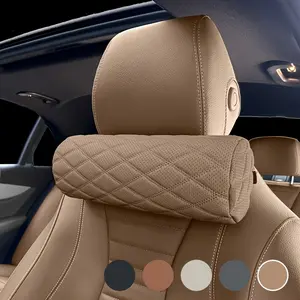 All-season universal removable headrest and neck pillow, breathable memory foam seat cushion