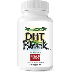 DHT Block - DHT Blocker Supplement for Skin, Acne, PCOS, Hair, and Hormonal Balance. Dim, Astragalus Root, Turmeric, Natural Ingredients. For Men and Women - 60 Vegan Capsules