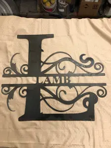 Metal letter L with Name