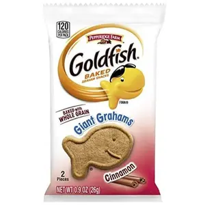 Pepperidge Farm Gold fish Giant Graham Crackers Cinnamon, 30 Individually Wrapped Packages