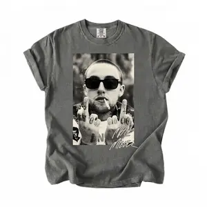 [Comfort Colors] Mac Miller Middle Finger T-Shirt, Vintage Rapper Tee, Retro Rap Shirt, Legend Tribute Aparel, Gift For Fans, MADE IN USA