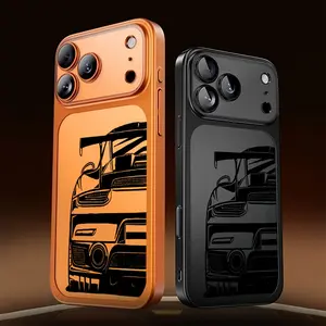Luxury Car Pattern Phone Case, Premium Matte PC with Mirror Lens Protection, Christmas Gift, New Year Gift, Easter Gift, Halloween Gift, for Friends and Family,Compatible with iPhone 17 Pro Max 16 15 14 13 12,