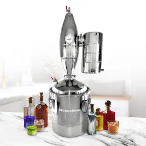 A-DP50 Moonshine Alcohol Still 13Gal/50L Distiller with Ceramic Balls | Premium DIY Whisky, Wine, Brandy Brewing Kit for Purer Distillation