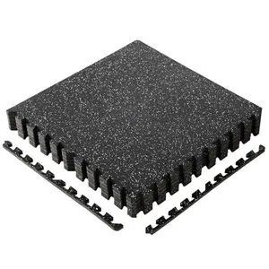 Interlocking Puzzle Exercise Mats 1/2 Inch Thick, EVA Foam Floor Tiles for Home Gym, Anti-Slip Rubber Fitness Mats for Workout Equipment & Garage Flooring, 24"x24" Protective Floor Padding (6/12/24 Tiles)