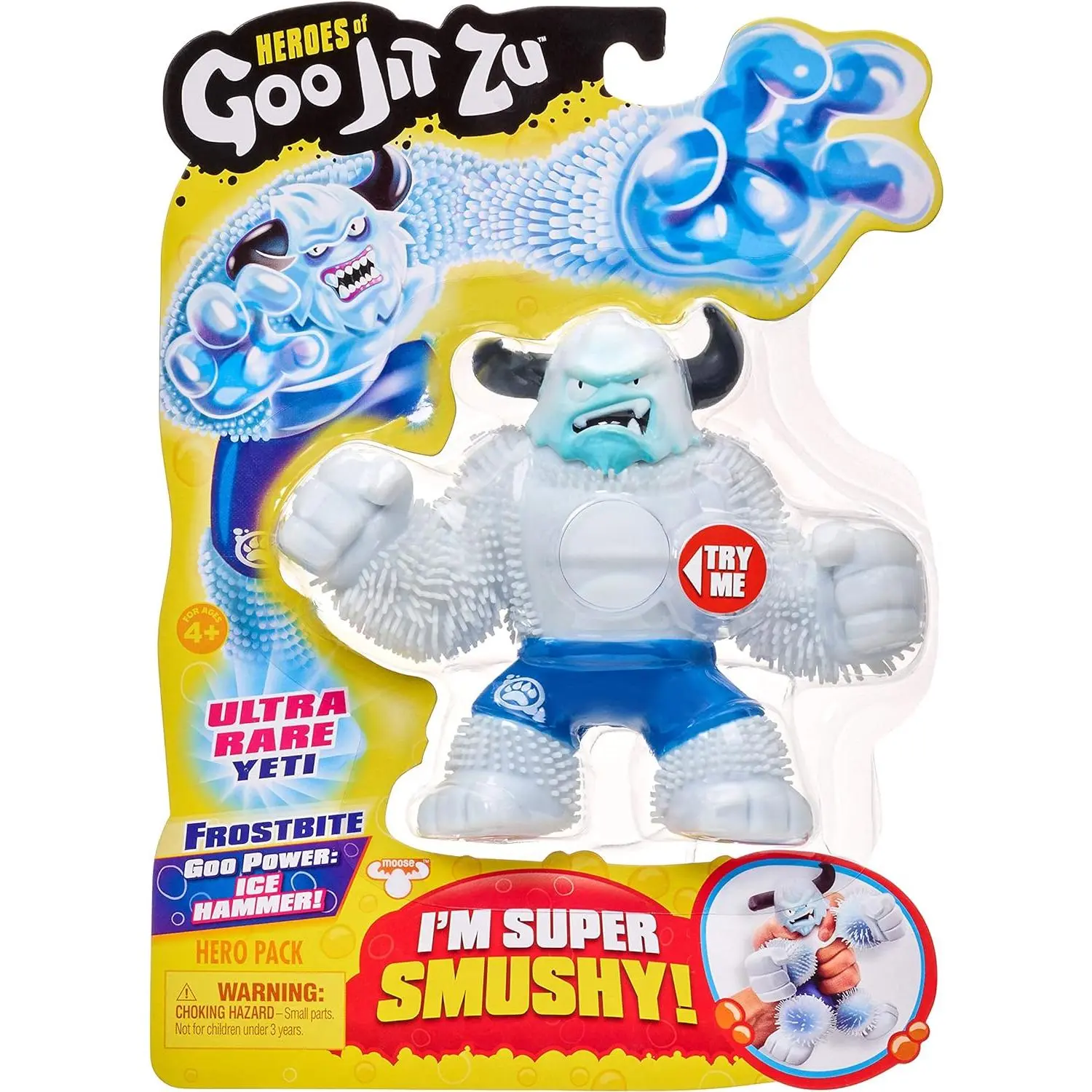 Heroes of Goo Jit Zu - Yeti Action Figure - Frostbite - ULTRA RARE