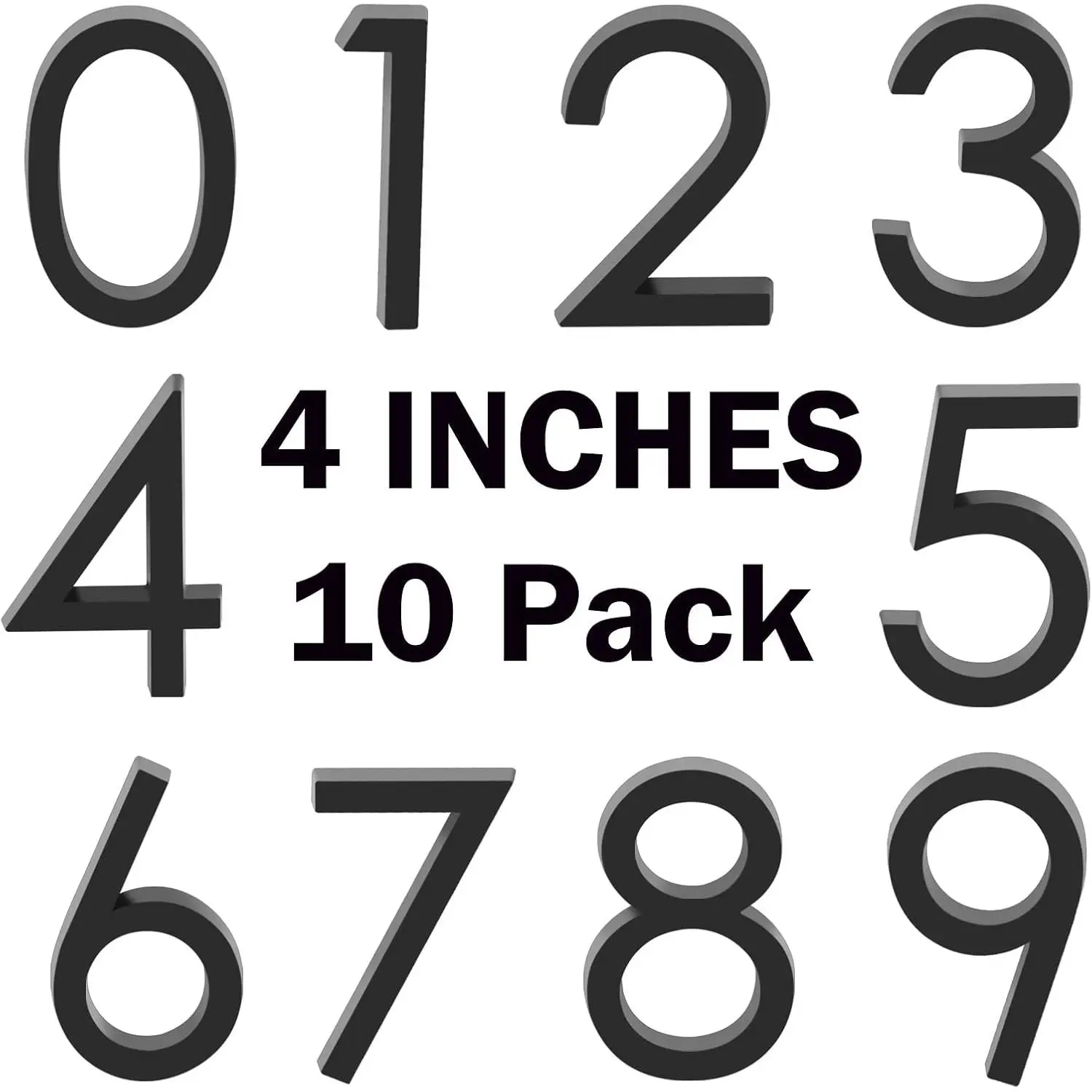 Black-4inch-10pack