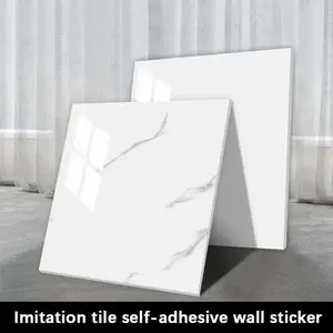 Marble Pattern Self Adhesive, 10/20/30pcs Waterproof & Oil-proof Wall Decal, Tile Stickers, Decorative Sticker for Home Kitchen & Bathroom, Ornaments