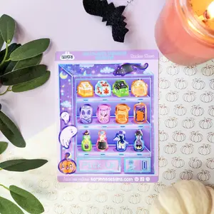 Halloween Vending Machine Sticker Sheet