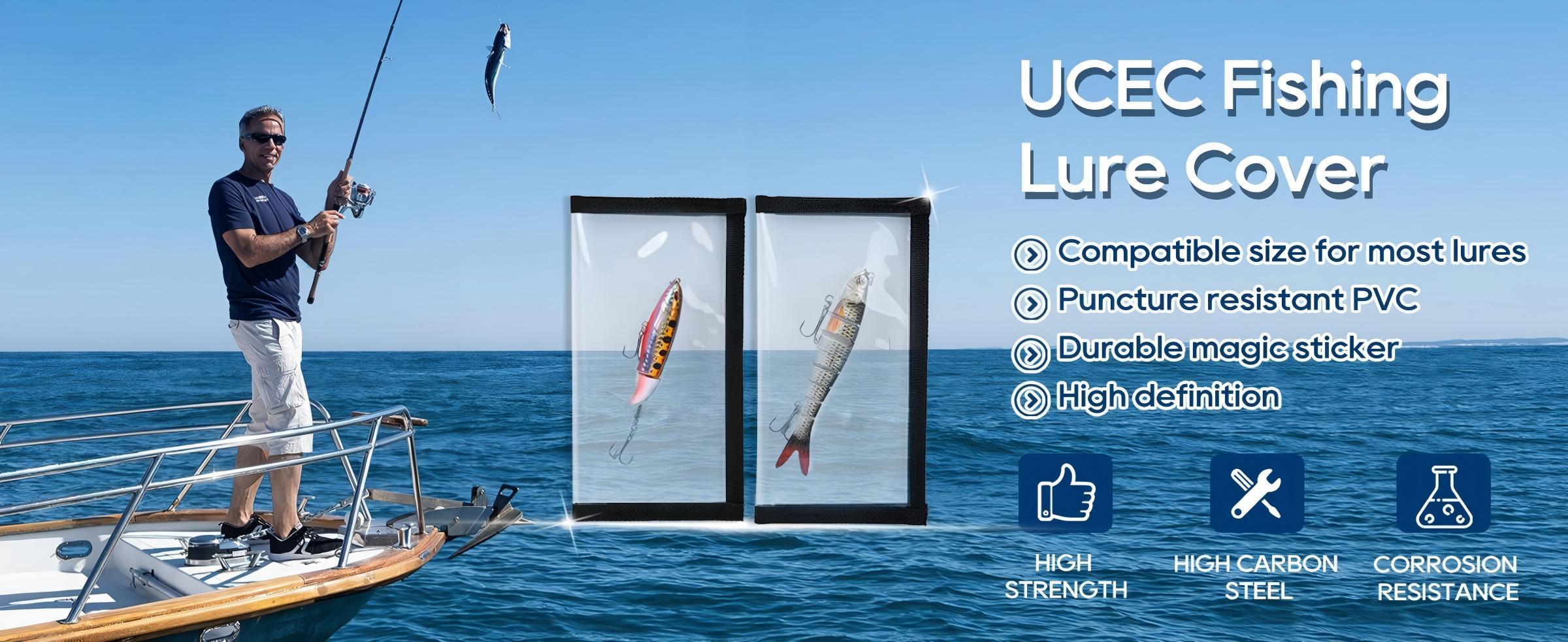 Fishing Lure Wraps, Fishing Hook Covers, Keeps Fishing Safe, Premium Clear Puncture-Resistant PVC, Easily See Lures Fishing Lure Covers Bait Storage Fishing Lure Wraps, Fishing Hook Covers, Keeps Fishing Safe, Premium Clear Puncture-Resistant PVC, Easily See Lures Fishing Lure Covers Bait Storage