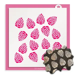 Pine Cones Stencil