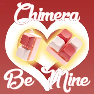 OdderTech Chimera Fidget Mechanical Keyboard Keychain “Be Mine” Clicky Tactile Linear Toy - Stress Relief Toy