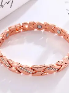 Women's Magnetic Outdoor Casual Fashion Jewelry, Metal Bracelet, Elegant Alloy Chain, All Seasons Accessory, Perfect for Everyday Wear, High Quality Bracelet