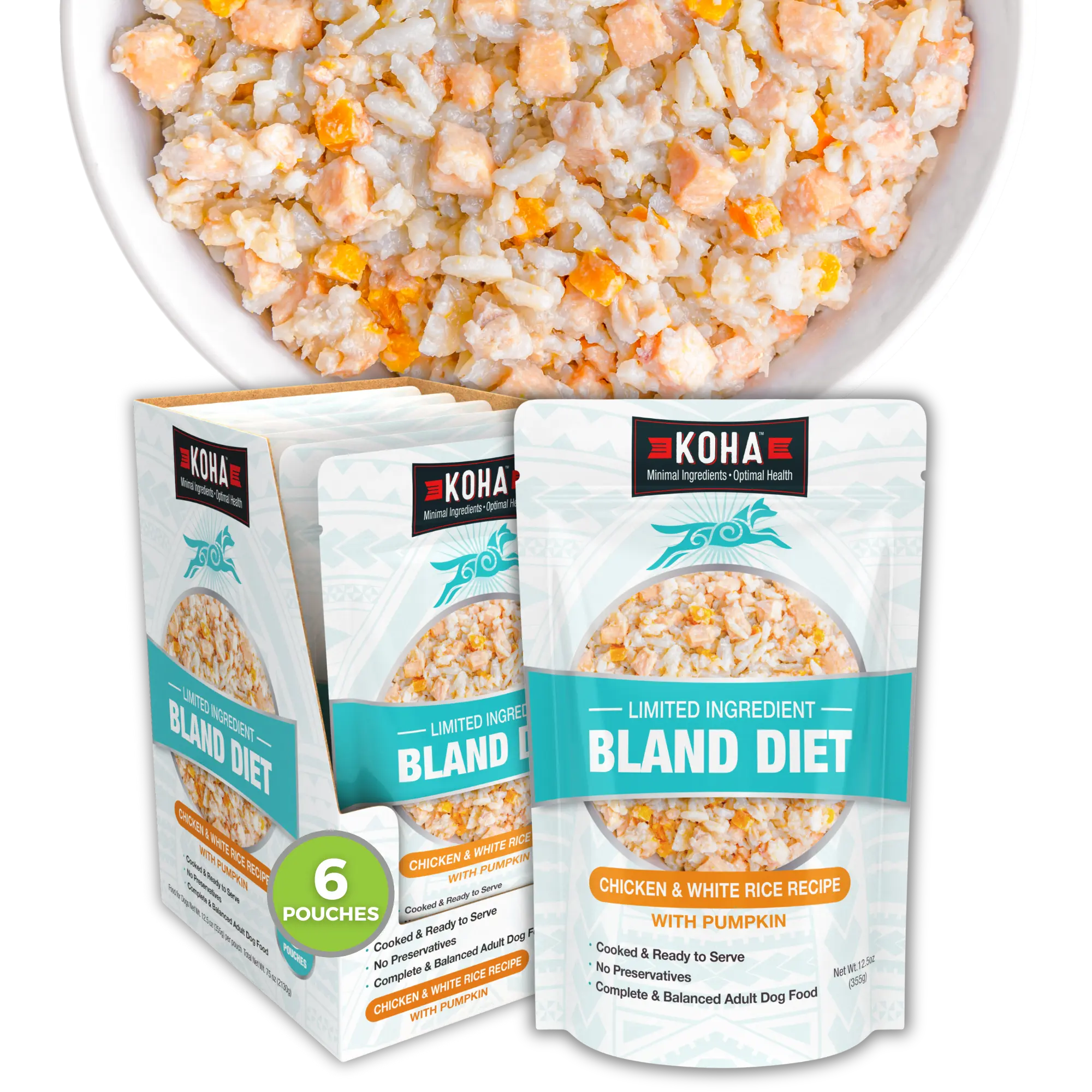 Bland Diet for Dogs: Limited Ingredient Wet Bland Diet Chicken & White Rice Recipe for Dogs