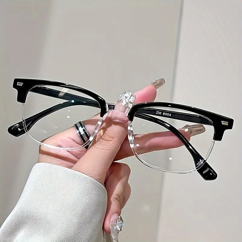 Rectangle Frame Reading Glasses, Lightweight Glasses for Women & Men, Fashion Eyeglasses for Work, Daily Clothing Decor, Classic Rectangle Frame, Rectangle Frames Eyeglasses, Fashionable Frames Glasses, Lightweight Eyewear