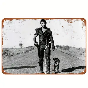 Vintage Mad Max And Road Warrior Metal Tin Sign Rustic Iron Wall Decor For Home And Cafe